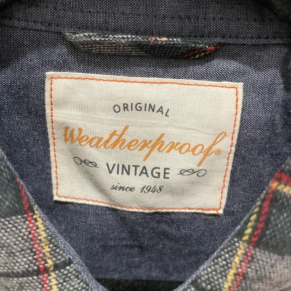 NWT Weatherproof Vintage Men’s Plaid Button Up Medium - Picture 4 of 7